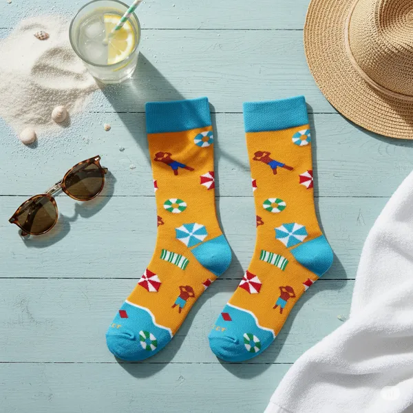 Multicolour_Printed_Cotton_Socks_For_Men