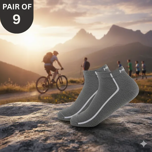 Pack_of_9_Grey_Ankle_Length_Cotton_Sneaker_Length_Socks_For_Unisex