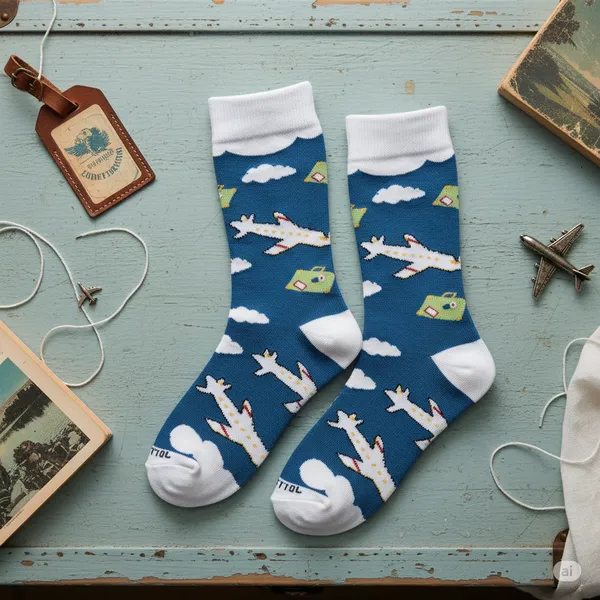 White_Printed_Cotton_Socks_For_Men