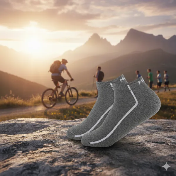 Grey_Ankle_Length_Cotton_Sneaker_Length_Socks_For_Unisex