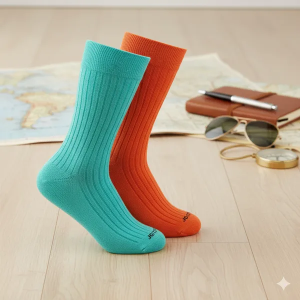 Pack_of_2_Blue_&_Orange_Premium_Calf_Length_Formal_Socks__For_Men