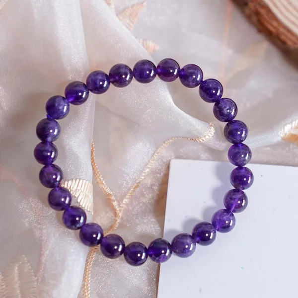 Multicolour_Natural_Amethyst_Crystal_Beaded_Bracelet,_Gemstone_Healing_Stone_Jewellery_For_Men_And_Women,_Calming_Energy_And_Spiritual_Balance_Wristband[with_authentic_lab-certificate]