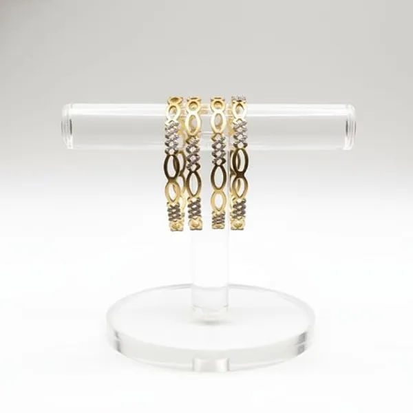 CRUSSTIQUE_GOLD_Elegant_Wide_Cuff_Bangles_for_Women,_Open_Pattern_Design_with_Sparkling_Crystal_Accents,_Stylish_Fashion_Jewellery_for_Party_and_Special_Occasions