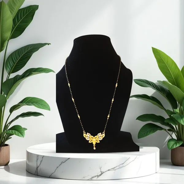Red_Traditional_Gold-Plated_Mangalsutra_Necklace_With_Butterfly_Floral_Pendant_Design_&_Crystal_Drop_Accent_|_Ethnic_Jewellery_For_Women_And_Wedding_Functions