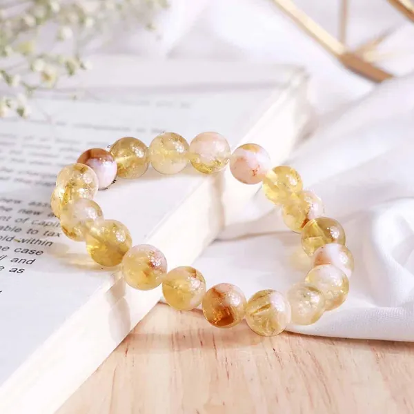 Multicolour_Natural_Citrine_Crystal_Beaded_Bracelet,_Honey_Semi-Precious_Gemstone_Jewellery_For_Men_And_Women,_Prosperity_And_Positive_Energy_Healing_Stone_Wristband