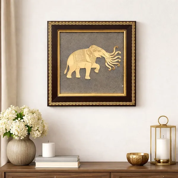 Crusstique_Gold_Royal_Gajraj_Prosperity_Elephant_Wall_Frame_|_Premium_Golden_Vastu_Decor_|_Good_Luck_&_Wealth_Symbol_for_Home,_Office_&_Mandir
