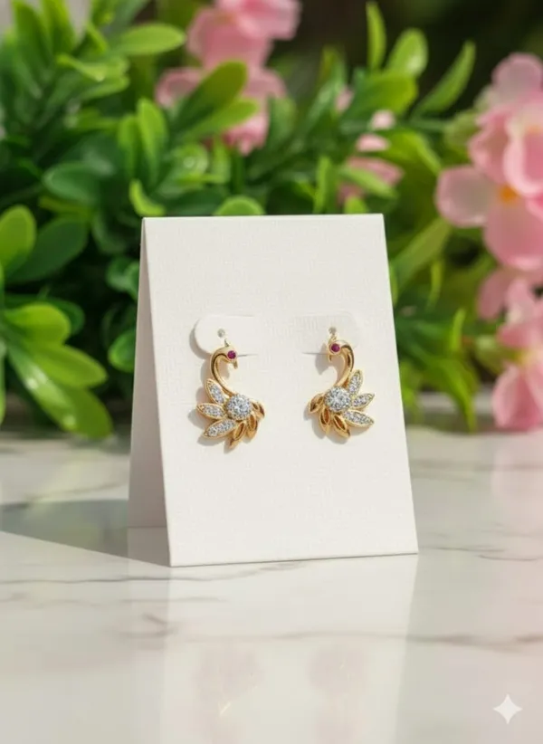 Gold_Tone_Swan_Stud_Earrings_with_Crystal_Embellishments_and_Ruby_Eyes,_Elegant_Bird_Design_Earrings