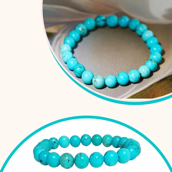 CRUSSTIQUE_GOLD__Natural_Turquoise_Stone_Beaded_Bracelet,_Handcrafted_Firoza_Bracelet_For_Men_And_Women_Multi_Crystal_Bracelet[with_authentic_lab-certificate]