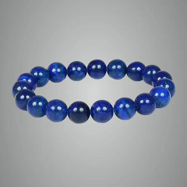 Multicolour_Natural_Lapis_Lazuli_Beaded_Bracelet,_10Mm_Deep_Gemstone_Beads_With_Silver_Accents,_Handmade_Healing_Crystal_Jewellery_For_Men_And_Women,_Spiritual_Energy_Bracelet