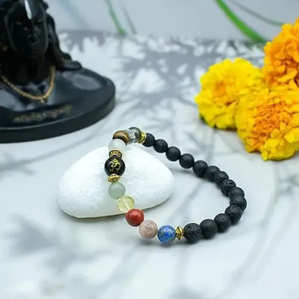 White_Nav_Grah_Lava_Bracelet,_Natural_Stone_Beads_Jewelry_For_Spiritual_Energy,_Balance,_Positive_Vibes,_Meditation,_And_Wellness,_Adjustable_Wrist_Accessory[with_authentic_lab-certificate]