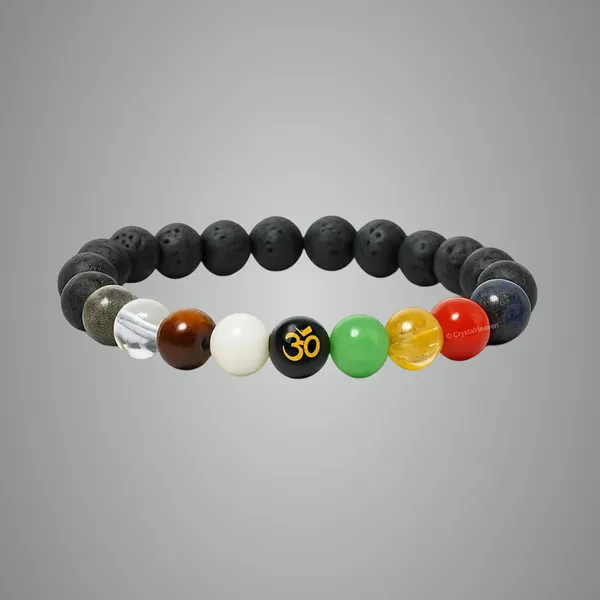 White_Nav_Grah_Lava_Bracelet,_Natural_Stone_Beads_Jewelry_For_Spiritual_Energy,_Balance,_Positive_Vibes,_Meditation,_And_Wellness,_Adjustable_Wrist_Accessory[with_authentic_lab-certificate]