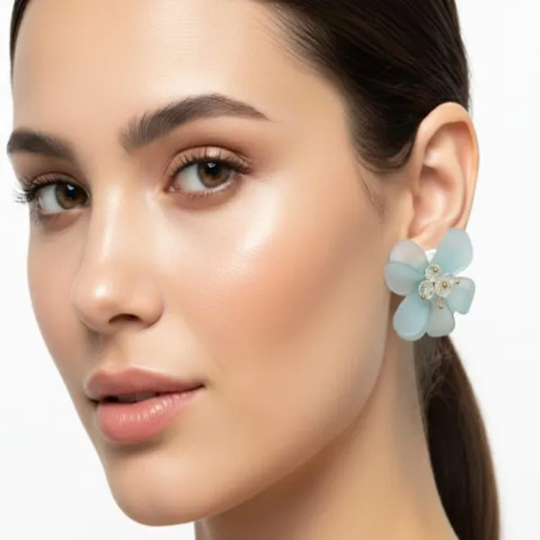 Blue_Crystal_Flower_Stud_Earrings_For_Women_Light_Petals_Gold-Toned_Accents_Elegant_Floral_Jewelry_Lightweight_Comfortable_Gift_For_Her_Party_And_Office