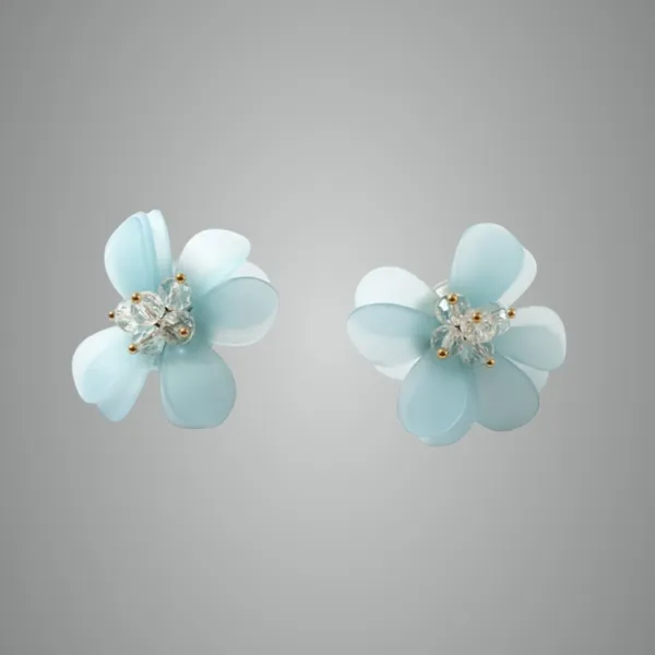 Blue_Crystal_Flower_Stud_Earrings_For_Women_Light_Petals_Gold-Toned_Accents_Elegant_Floral_Jewelry_Lightweight_Comfortable_Gift_For_Her_Party_And_Office