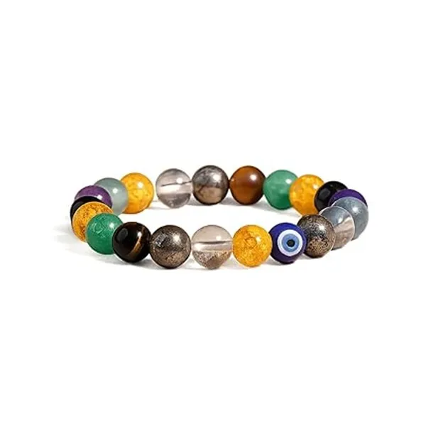Multicolour_Multi_Crystal_Bracelet_Evil_Eye_Protection,_Multi-Gemstone_Beaded_Stretch_Bracelet_With_Amethyst_Agate_Crystal_For_Men_And_Women