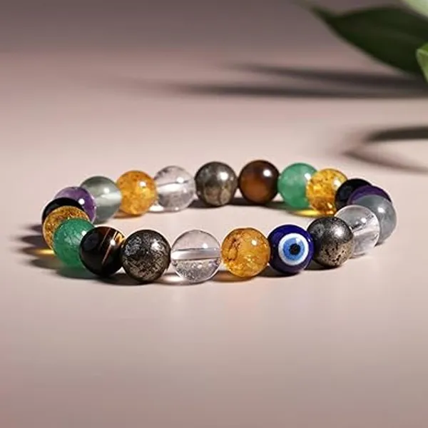 Multicolour_Multi_Crystal_Bracelet_Evil_Eye_Protection,_Multi-Gemstone_Beaded_Stretch_Bracelet_With_Amethyst_Agate_Crystal_For_Men_And_Women