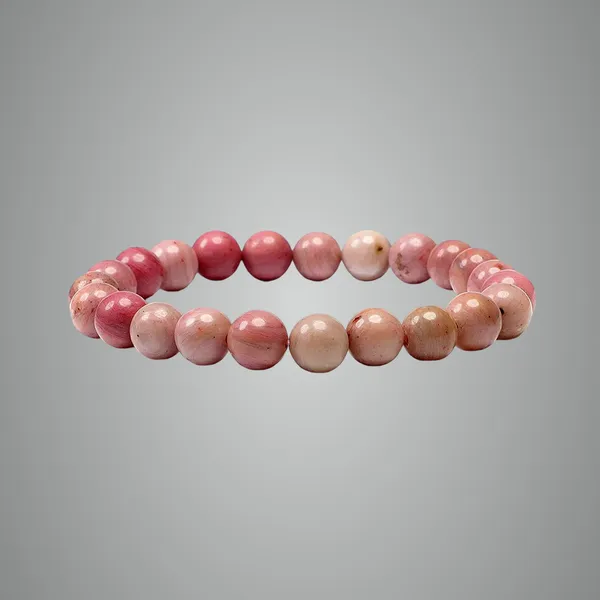 Pink_Natural_Rhodochrosite_Beaded_Bracelet,_Gemstone_Stretch_Bracelet_For_Men_And_Women_Multi_Crystal_Bracelet[with_authentic_lab-certificate]
