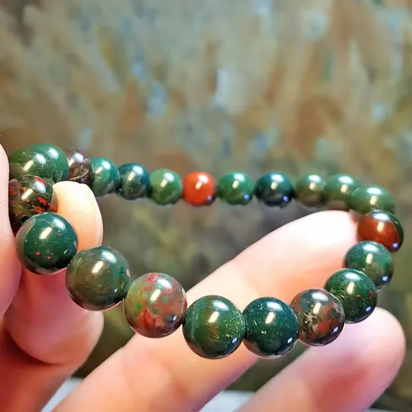 Multicolour_Natural_Bloodstone_Beaded_Bracelet,_And_Brown_Semi-Precious_Stones_For_Men_And_Women_Multi_Crystal_Bracelet_[with_authentic_lab-certificate]