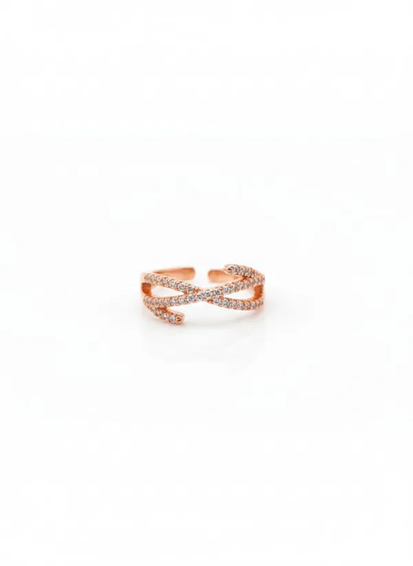 CRUSSTIQUE_GOLD_Rose_Gold_Infinity_Ring_with_Cubic_Zirconia,_Twisted_Crossover_Band,_Fashion_Statement_Jewelry_for_Women_(Design_11)