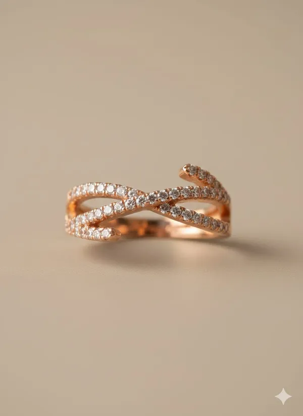 CRUSSTIQUE_GOLD_Rose_Gold_Infinity_Ring_with_Cubic_Zirconia,_Twisted_Crossover_Band,_Fashion_Statement_Jewelry_for_Women_(Design_11)