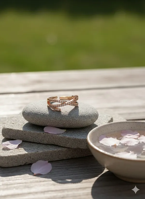 CRUSSTIQUE_GOLD_Rose_Gold_Infinity_Ring_with_Cubic_Zirconia,_Twisted_Crossover_Band,_Fashion_Statement_Jewelry_for_Women_(Design_11)