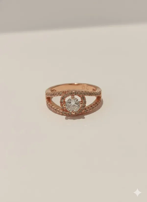 CRUSSTIQUE_GOLD_Elegant_Rose_Gold_Engagement_Ring_with_Round_Cut_Crystal,_Split_Shank_Design,_Pave_Set_Cubic_Zirconia,_Women's_Fashion_Jewelry_(Design_13)