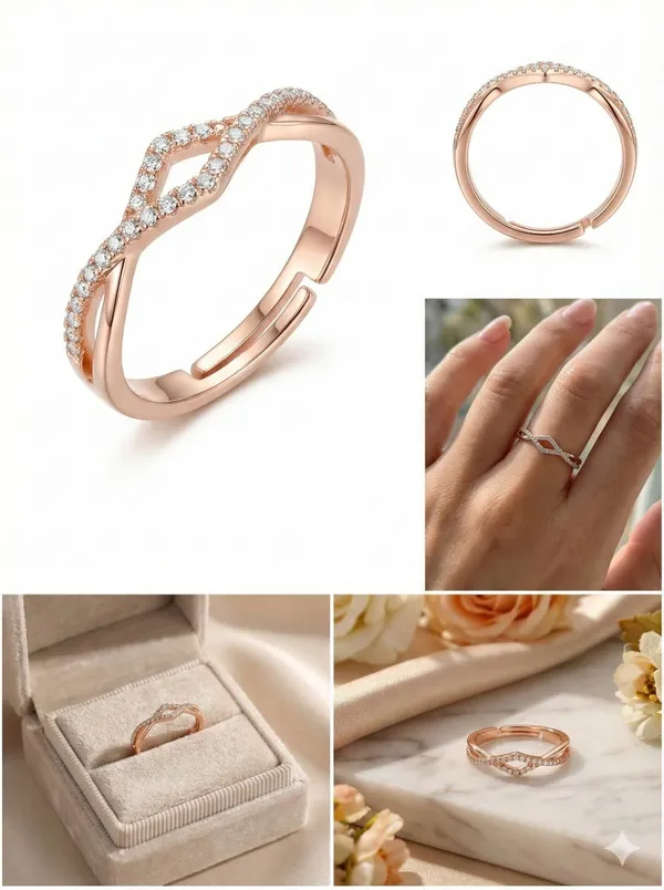 CRUSSTIQUE_GOLD_Elegant_Rose_Gold_Adjustable_Ring_with_Crystal_Geometric_Design,_Modern_Fashion_Jewelry_for_Women,_CZ_Diamond_Accent_(Design_1)