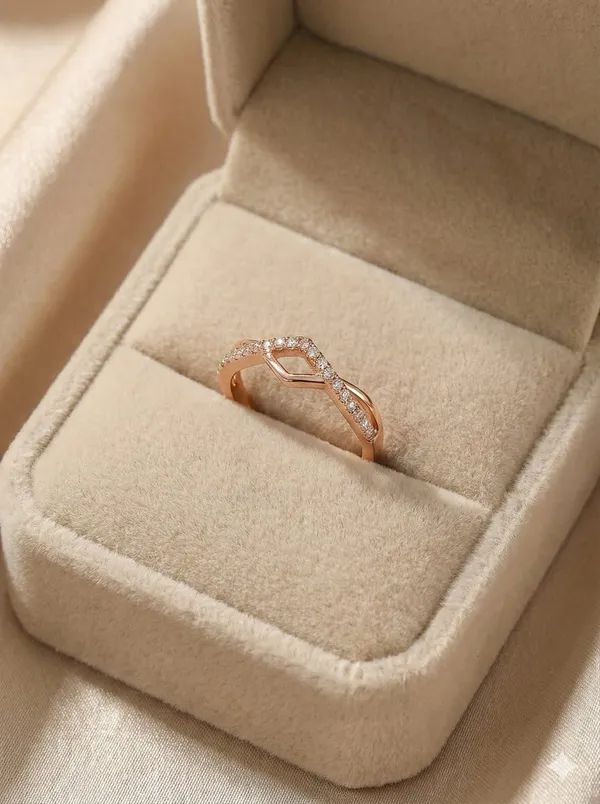 CRUSSTIQUE_GOLD_Elegant_Rose_Gold_Adjustable_Ring_with_Crystal_Geometric_Design,_Modern_Fashion_Jewelry_for_Women,_CZ_Diamond_Accent_(Design_1)