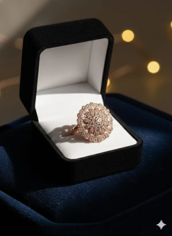 Elegant_Rose_Gold_Crystal_Statement_Ring,_Large_Floral_Design,_Rhinestone_Cocktail_Fashion_Jewelry,_Vintage_Style_(Design_1)
