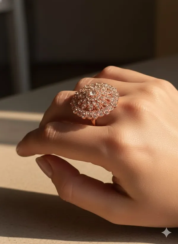 Elegant_Rose_Gold_Crystal_Statement_Ring,_Large_Floral_Design,_Rhinestone_Cocktail_Fashion_Jewelry,_Vintage_Style_(Design_1)