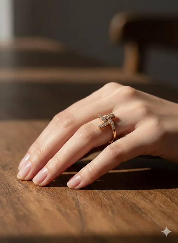 CRUSSTIQUE_GOLD_Elegant_Oval_Cut_Engagement_Ring,_Rose_Gold_Plated,_Cubic_Zirconia_Crystal_with_Pave_Band,_Bridal_Wedding_Jewelry_(Design_3)