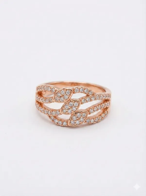 CRUSSTIQUE_GOLD_Elegant_Rose_Gold_Cubic_Zirconia_Ring,_Triple_Layer_Twisted_Band_Design,_Crystal_Paved_Wedding_Band,_Fashion_Statement_Jewelry_(Design_6)