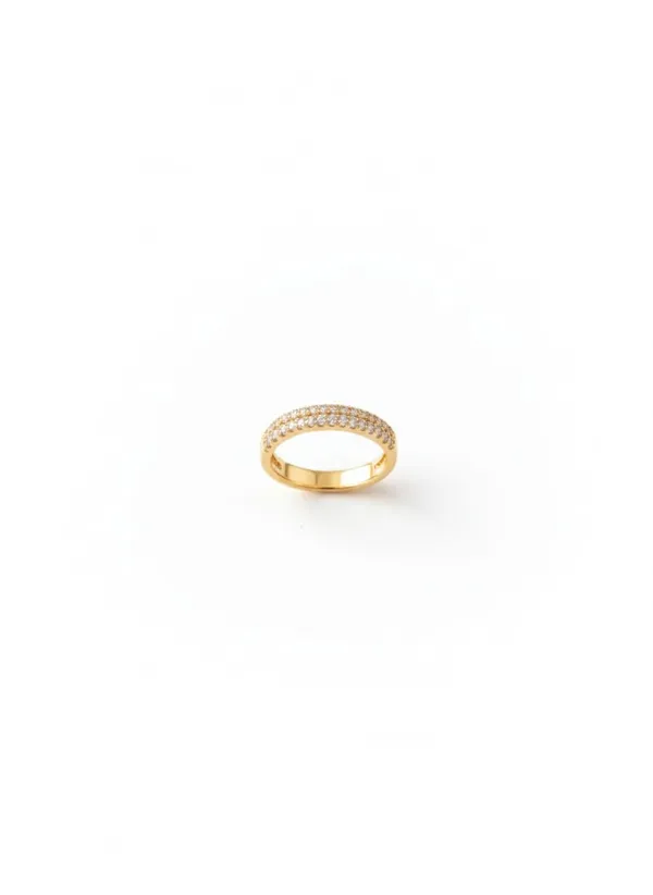CRUSSTIQUE_GOLD_18K_Gold_Plated_Cubic_Zirconia_Ring,_Elegant_Wedding_Band_Style,_Dainty_Crystal_Pave_Setting,_Fashion_Jewelry_for_Women_(Design_9)