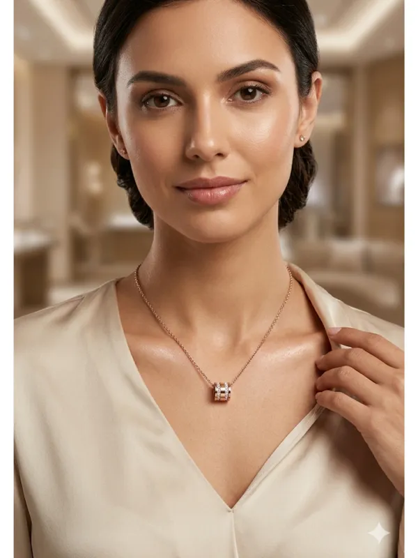 CRUSSTIQUE_GOLD_Rose_Gold_Plated_Crystal_Pendant_Necklace_for_Women_|_Elegant_Chain_Pendant_Jewelry_for_Daily_&_Party_Wear