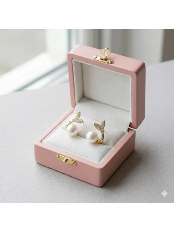 CRUSSTIQUE_GOLD_Elegant_Mermaid_Tail_Crystal_Studs_with_Lustrous_Pearl_Drop