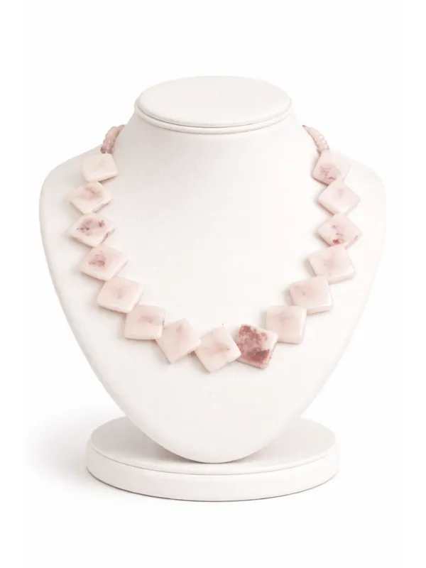 CRUSSTIQUE_GOLD_Blush_Rose_Marble_Geometric_Square_Bead_Necklace