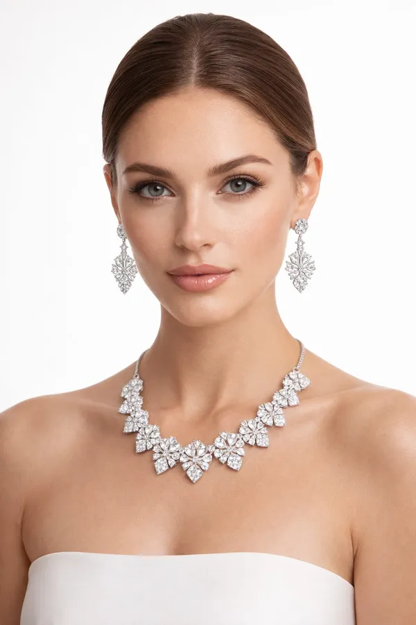 Royal_Floral_Diamond-Cuts_Statement_Necklace_Set