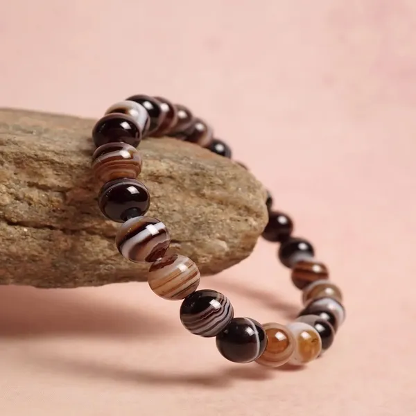 Multicolour_Natural_Agate_Sulemani_Beaded_Bracelet,_Striped_Pattern_For_Men_And_Women_Multi_Crystal_Bracelet