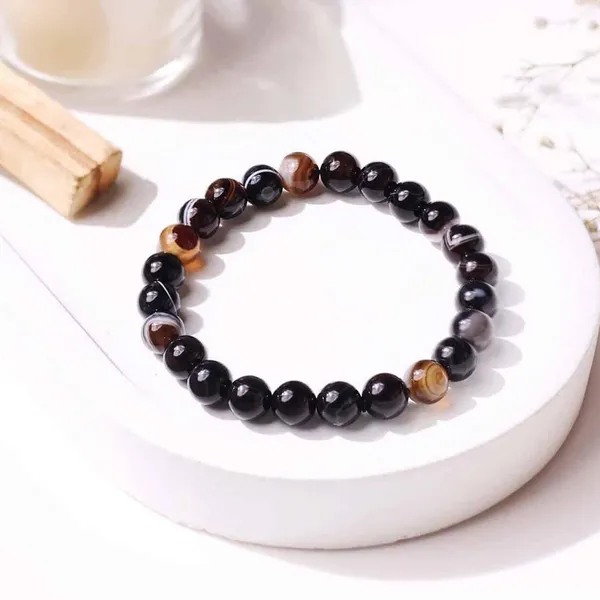 Multicolour_Natural_Agate_Sulemani_Beaded_Bracelet,_Striped_Pattern_For_Men_And_Women_Multi_Crystal_Bracelet