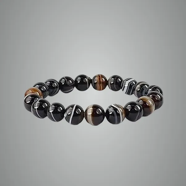 Multicolour_Natural_Agate_Sulemani_Beaded_Bracelet,_Striped_Pattern_For_Men_And_Women_Multi_Crystal_Bracelet