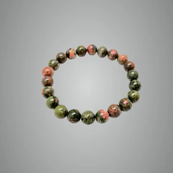 Unakite_Natural_Stone_Bracelet,_Crystal_Healing_Jewelry_For_Balance,_Positive_Energy,_Meditation,_And_Spiritual_Wellness,_Adjustable_Wrist_Accessory_[with_authentic_lab-certificate]
