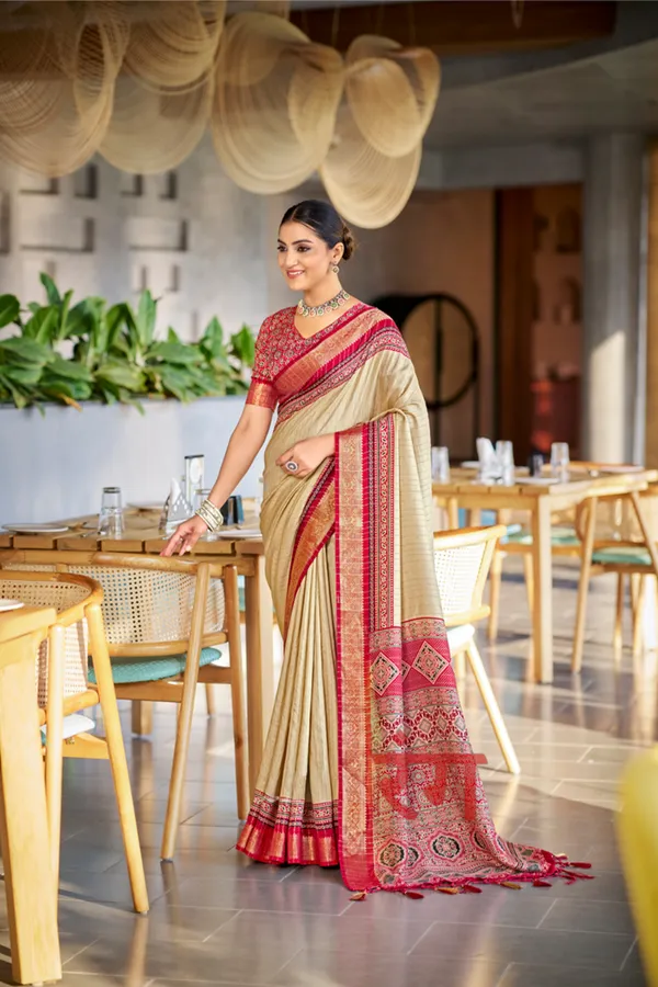 Red_Ajrakh_Printed_Soft_Modal_Silk_Natural_Print_Saree