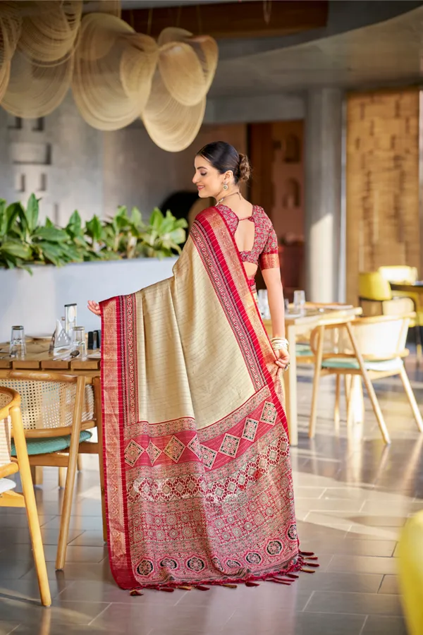 Red_Ajrakh_Printed_Soft_Modal_Silk_Natural_Print_Saree