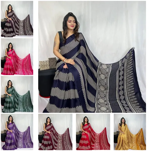 Navy_Blue_Ajrakh_Modal_Silk_Saree_with_Zigzag_Weave_Pattern