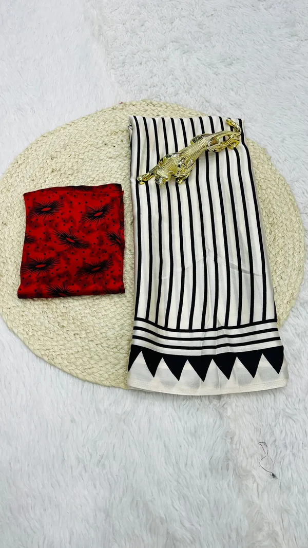 WHITE_AND_RED_BINDI_PALLU_Handcrafted_Ajrakh_Saree_�_Traditional_Ethnic_Wear_for_Women