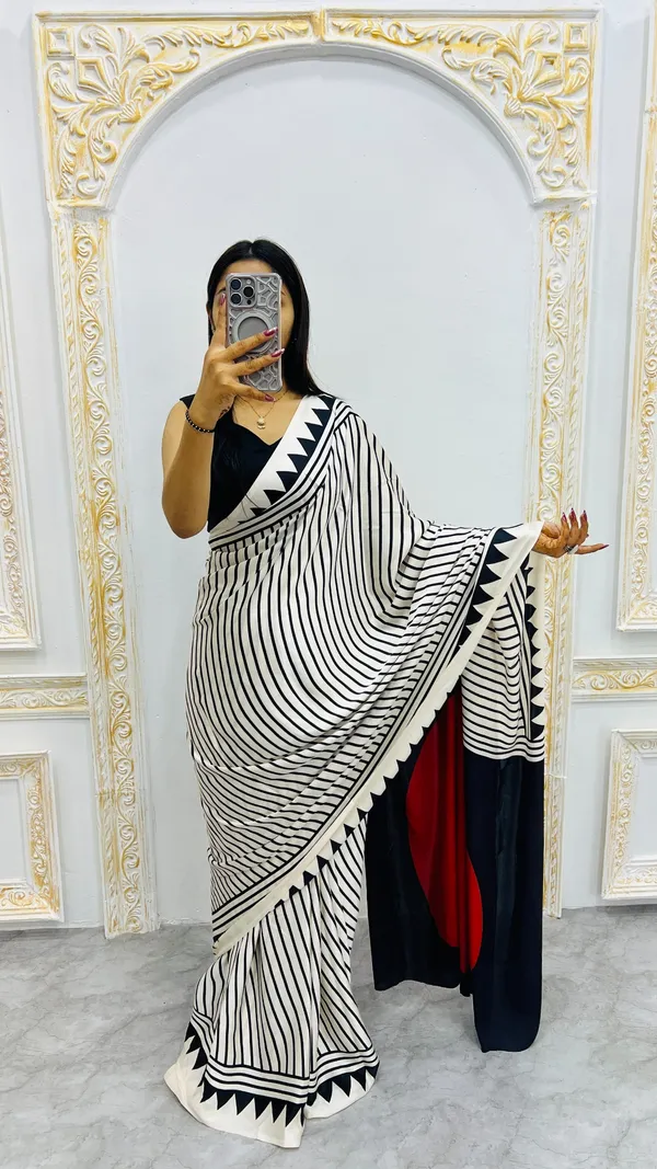 WHITE_AND_RED_BINDI_PALLU_Handcrafted_Ajrakh_Saree_�_Traditional_Ethnic_Wear_for_Women