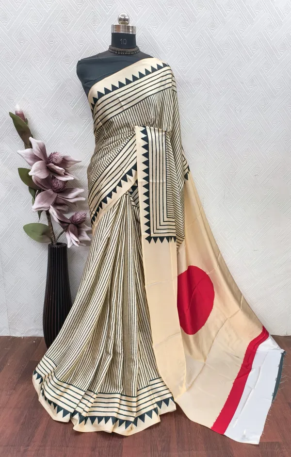 Cream_&_Red_Ajrakh_Modal_Satin_Silk_Saree_with_Big_Circle_Pallu_|_Premium_Soft_Silk_Saree