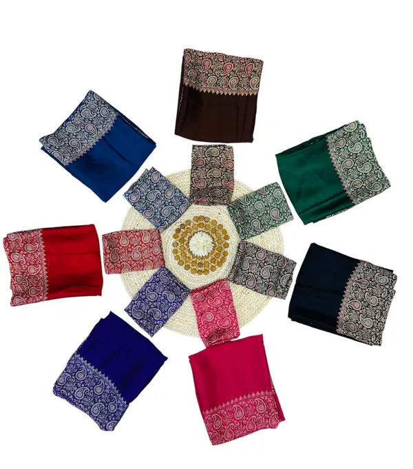 Ajrakh_Printed_Modal_Silk_Plain_Saree_With_Ajrakh_Blouse
