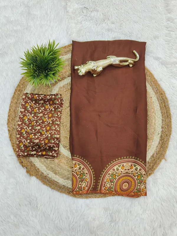 Brown_Modal_Ajrakh_Printed_Silk_Saree_New_Ajrakh_Saree