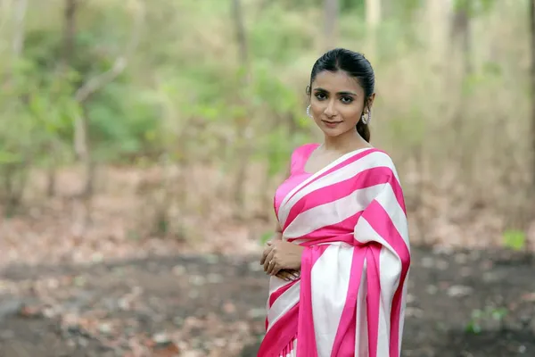 Pink_&_White_Striped_Digital_Print_Saree_�_Elegant_Contemporary_Everyday_Wear