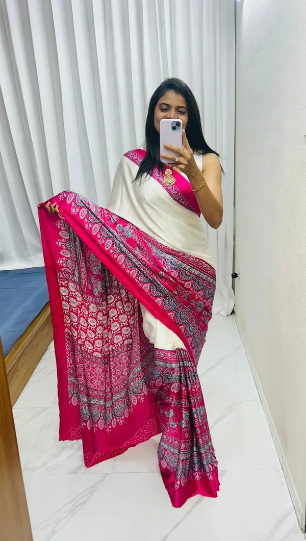 Pink_Pure_Gajji_Soft_Silk_Ajrakh_Saree_for_Women_|_Traditional_Ajrakh_Designer_Saree_Online